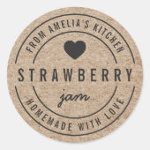 キッチンで手作り 愛を込めて ルスティック フォー クラフト ラウンドシール (正面)