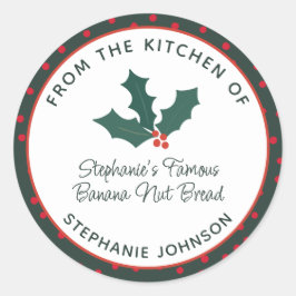 キッチンで食べるホリデー ラウンドシール