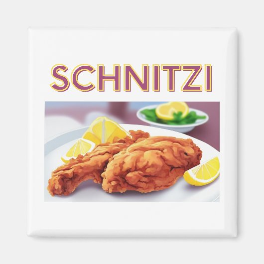キッチンでSchnitzi マグネット (正面)