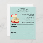 キッチンとレシピのシャワー (正面/裏面)