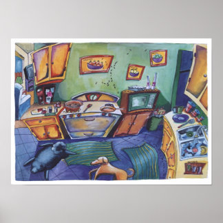 キッチンのアリ ポスター