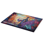 キッチンのアーティストリーパーソナライズされた：ラインアート カッティングボード (角)