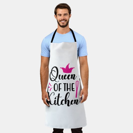 キッチンのクイーンが引用 エプロン (着用した状態)