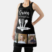 キッチンのクイーンの白黒の名前写真 エプロン (インサイチュ)