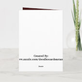 キッチンのグリーティングカードから カード (裏面)