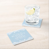 キッチンのテーブルコースターの装飾の後に幸せに スクエアペーパーコースター (インサイチュ)