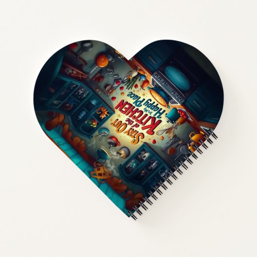 キッチンのノートから離れる ノートブック (裏面)