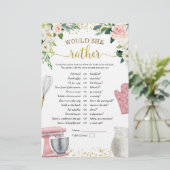 キッチンのブライダルシャワーは彼女はむしろゲームをする (スタンド正面)