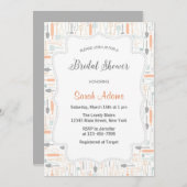 キッチンのブライダルシャワーへの招待 招待状 (正面/裏面)