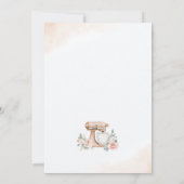 キッチンのブライダルシャワーをストックエレガント 招待状 (裏面)