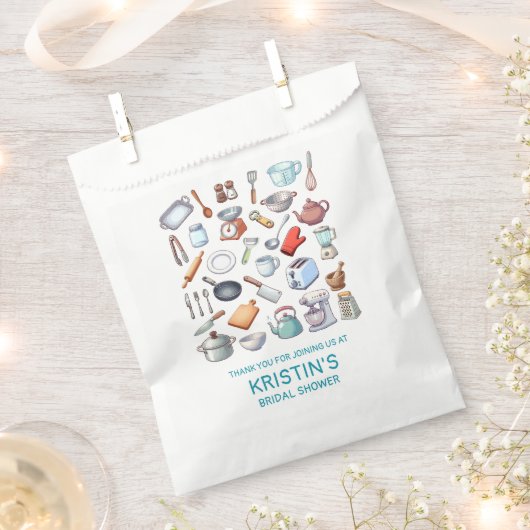 キッチンのブライダルシャワーをストックモダン フェイバーバッグ (クリップ留めされた状態)