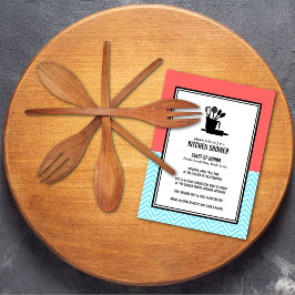 キッチンのブライダルシャワー招待状 招待状