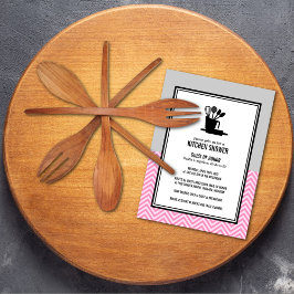 キッチンのブライダルシャワー招待状 招待状