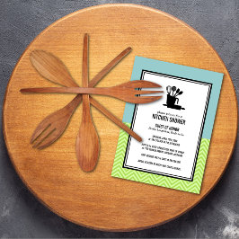 キッチンのブライダルシャワー招待状 招待状