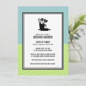 キッチンのブライダルシャワー招待状 招待状 (スタンド正面)