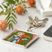 キッチンのベタニーの聖マルタ(詳細) キーホルダー (側面)