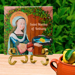 キッチンのベタニーの聖マルタ(詳細) タイル