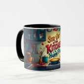 キッチンのマグから離れろ – それは私の幸せな場所だ マグカップ (正面左)