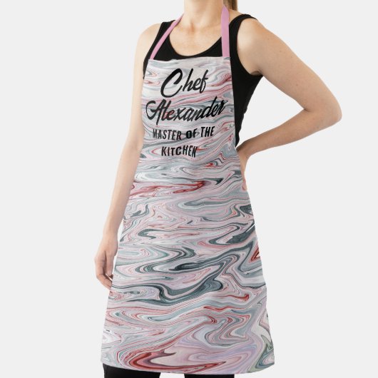 キッチンのマスターシェフがパーソナライズさカラフルれる エプロン (インサイチュ)