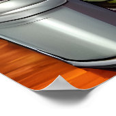 キッチンのモンスターシェフ | AIアートポスター ポスター (角)