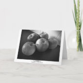 キッチンのリンゴ カード (裏面)