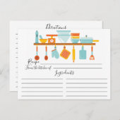 キッチンのレシピカードを買う ポストカード (正面/裏面)