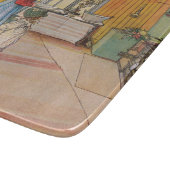 キッチンの女の子(クラシックスウェーデン美術) カッティングボード (角)