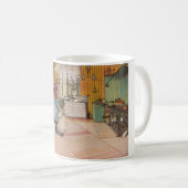 キッチンの女の子(クラシックスウェーデン美術) コーヒーマグカップ (正面右)