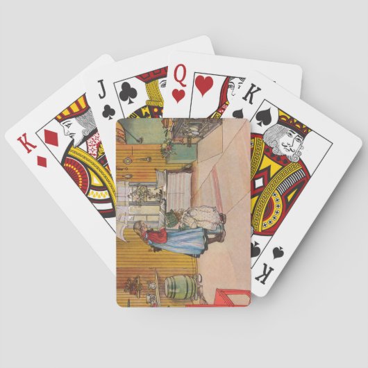 キッチンの女の子(クラシックスウェーデン美術) トランプ (裏面)