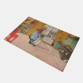 キッチンの女の子(クラシックスウェーデン美術) ドアマット (アングル)