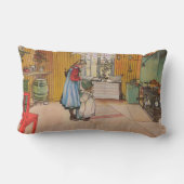 キッチンの女の子(クラシックスウェーデン美術) ランバークッション (裏面)