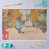 キッチンの女の子(クラシックスウェーデン美術) 薄葉紙 (クラフト)