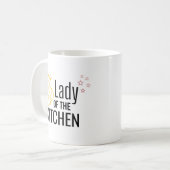キッチンの女性 コーヒーマグカップ (正面左)