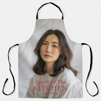 キッチンの女王の写真名エプロン エプロン