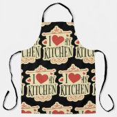 キッチンの愛： 「私は自分の子を愛する エプロン (正面)