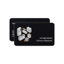 キッチンの改装キャビネット 名刺