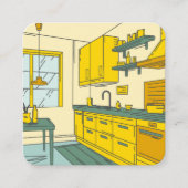 キッチンの改造 スクエア名刺 (正面)