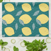 キッチンの柄の美しいレモン キッチンタオル (折り畳み)