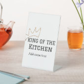 キッチンの王様シェフ料理追加名クラウンハ 台座サイン (インサイチュ)