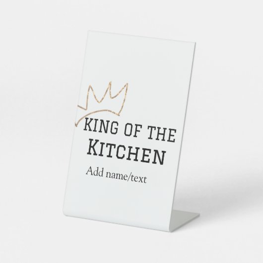 キッチンの王様シェフ料理追加名クラウンハ 台座サイン (正面)