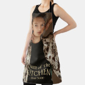 キッチンの現代の女王 フォト ネーム エプロン (インサイチュ)