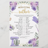 キッチンの紫の在庫彼女はむしろゲームだろう (正面)