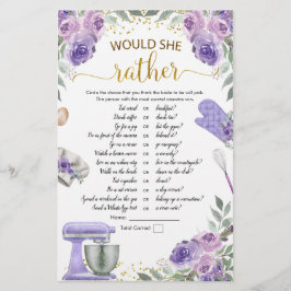 キッチンの紫の在庫彼女はむしろゲームだろう