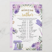 キッチンの紫の在庫彼女はむしろゲームだろう (正面/裏面)