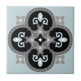 キッチンの背地中海の景タイル タイル