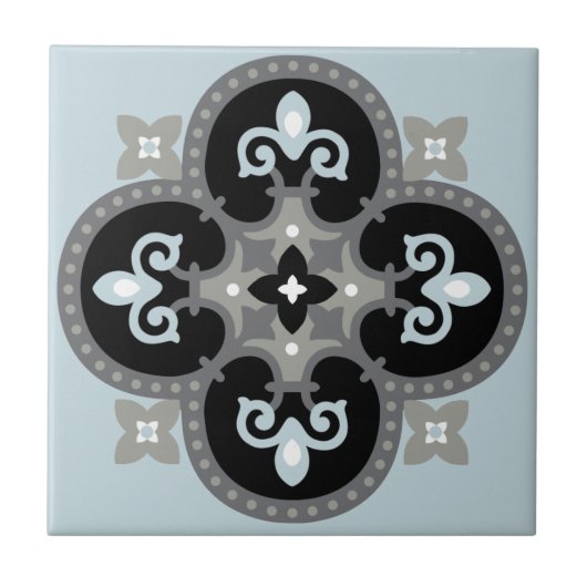 キッチンの背地中海の景タイル タイル (正面)