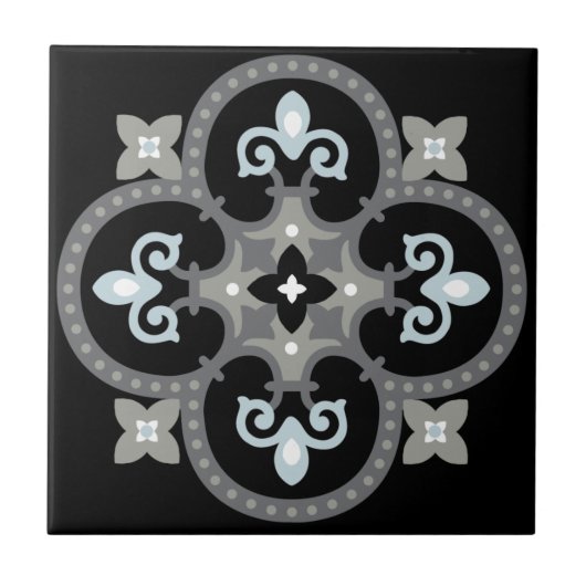 キッチンの背地中海の景タイル タイル (正面)