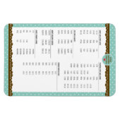 キッチンの計測変換キュート水玉模様 マグネット (横)