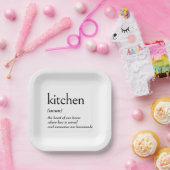 キッチンの辞書定義 ペーパープレート (パーティー)