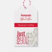 キッチンの雪の結晶のモダン贈り物 ギフトタグ (正面)